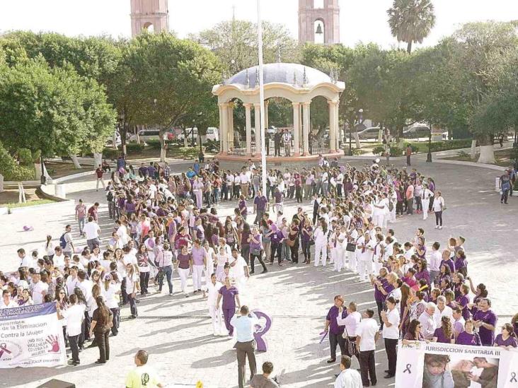 Realizan caminata contra la violencia Realizan caminata contra la violencia