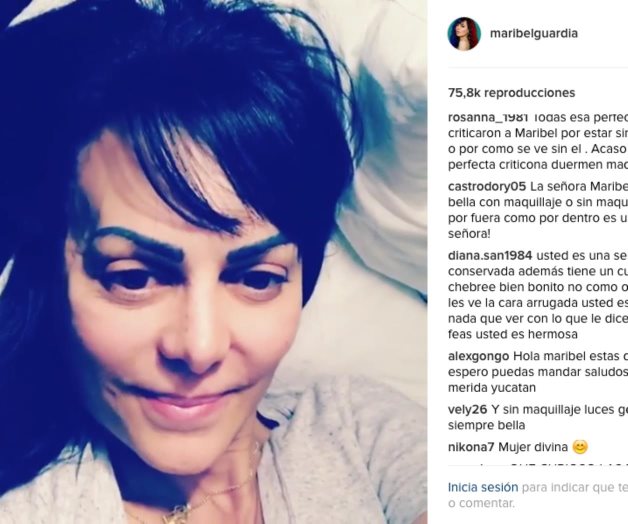 Así luce Maribel Guardia sin maquillaje Así luce Maribel Guardia sin maquillaje