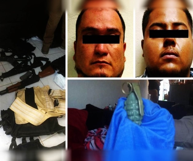 Caen secuestradores con armas de fuego y granadas