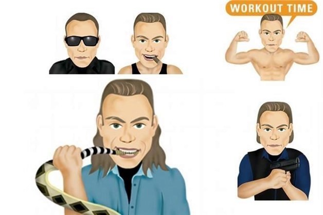 Lanzan emojis de Van Damme