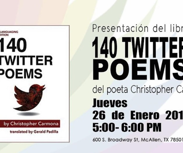 Presentará escritor ‘140 Twitter Poems’