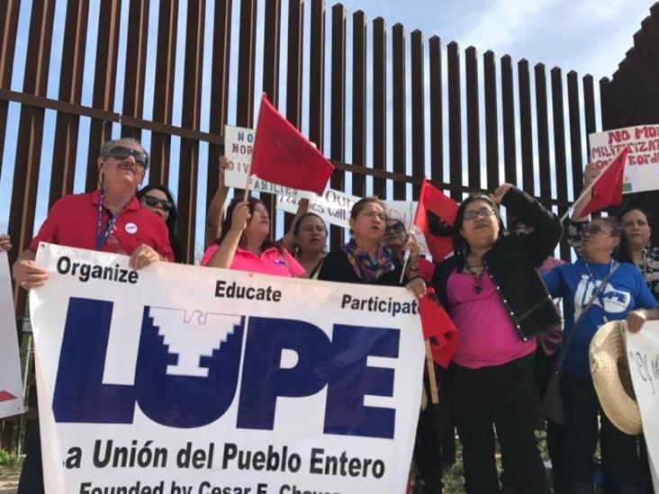 Protestan en Hidalgo contra Trump y el muro fronterizo Protestan en Hidalgo contra Trump y el muro fronterizo