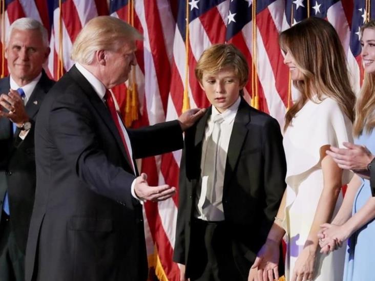 Barron Trump de 10 años se encuentra en medio de los reflectores Barron Trump de 10 años se encuentra en medio de los reflectores