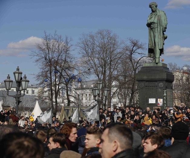 Ola de protestas en Rusia