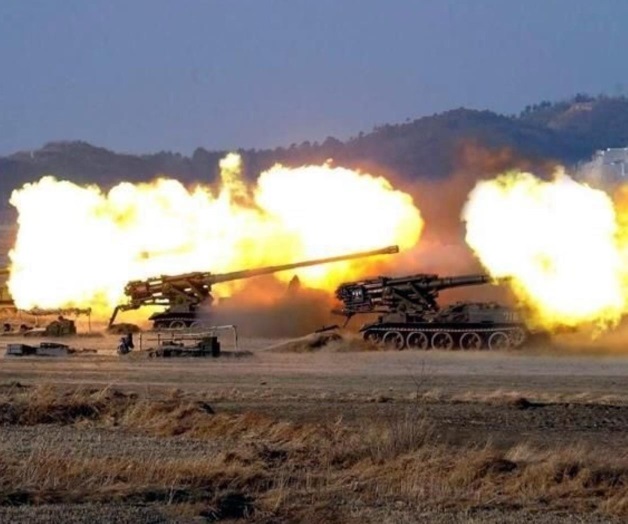 Corea del Norte ensaya con artillería de largo alcance