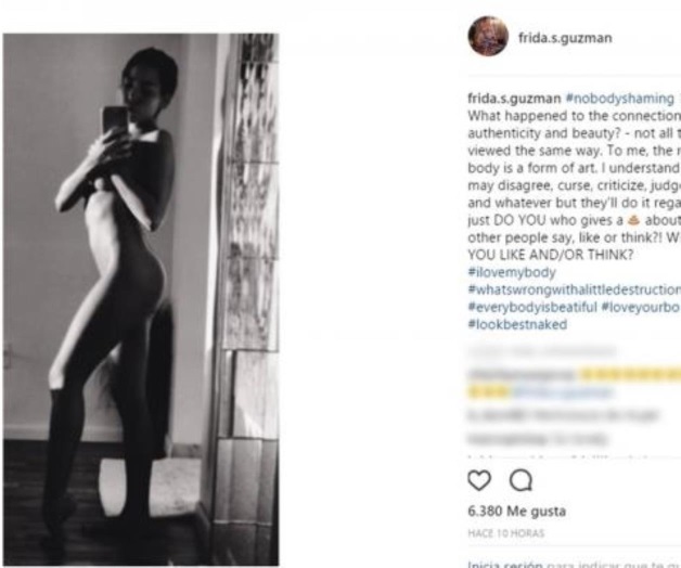 Comparte hija de Alejandra Guzmán foto desnuda