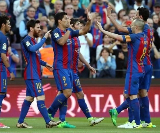 El Barcelona mantuvo el liderato de la Liga española