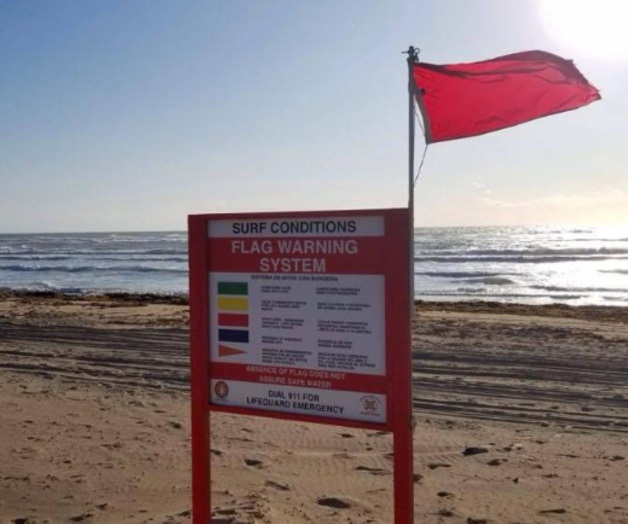 Elevan bandera roja en las playas Elevan bandera roja en las playas