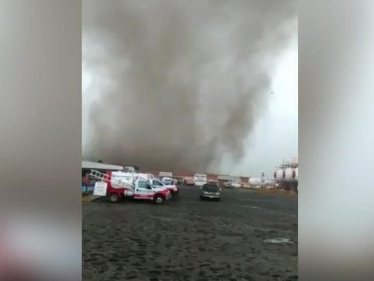 Puebla: Daña tornado instalaciones de 3 empresas Puebla: Daña tornado instalaciones de 3 empresas