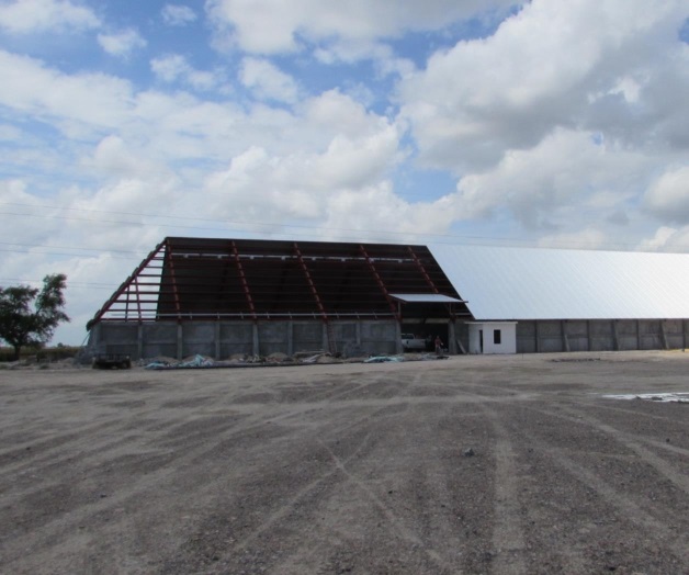 Construyen nueva bodega para granos Construyen nueva bodega para granos