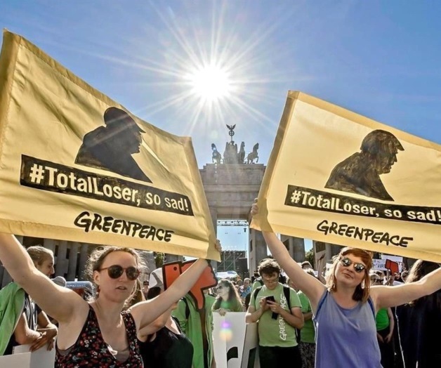 Se brincan a Trump para cuidar el planeta Se brincan a Trump para cuidar el planeta
