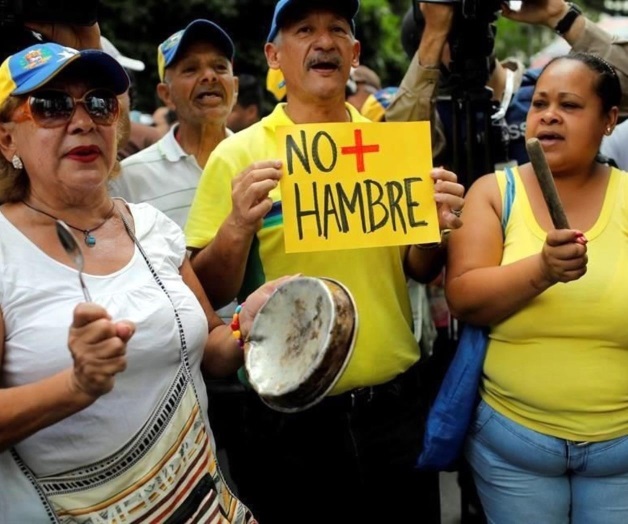 Marchan contra el hambre en Venezuela Marchan contra el hambre en Venezuela