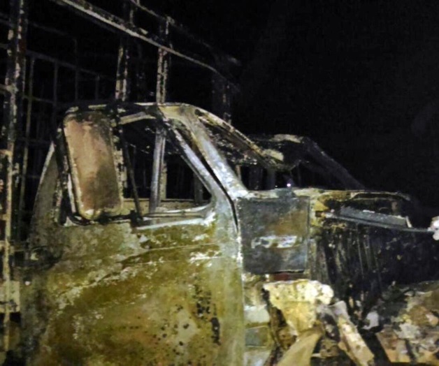 Un par de explosiones en la ordeña de combustible Un par de explosiones en la ordeña de combustible