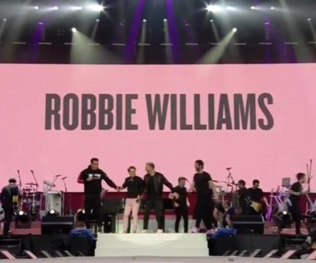 Presentes Robbie Williams y Take That en One Love Manchester Presentes Robbie Williams y Take That en One Love Manchester