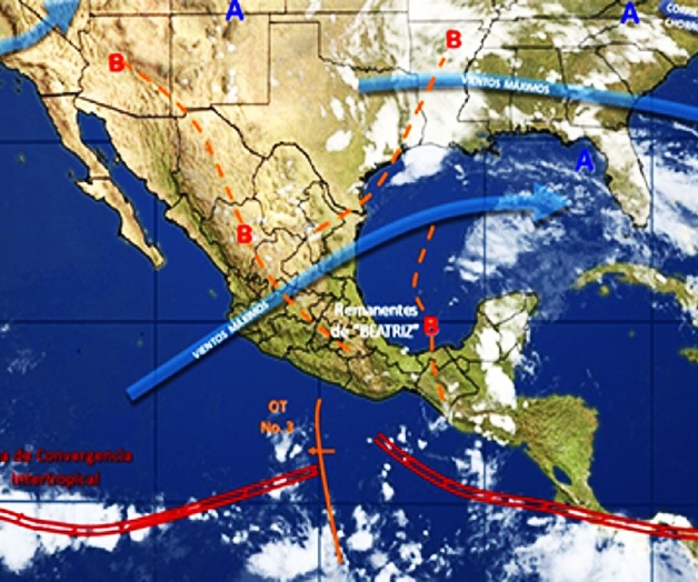 Pronostican rachas fuertes de viento y torbellinos en el norte y noreste del país Pronostican rachas fuertes de viento y torbellinos en el norte y noreste del país