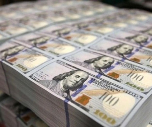 Reservas internacionales caen 444 mdd de dólares