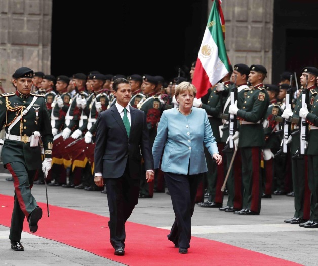 Recibe Presidente de México a Angela Merkel Recibe Presidente de México a Angela Merkel