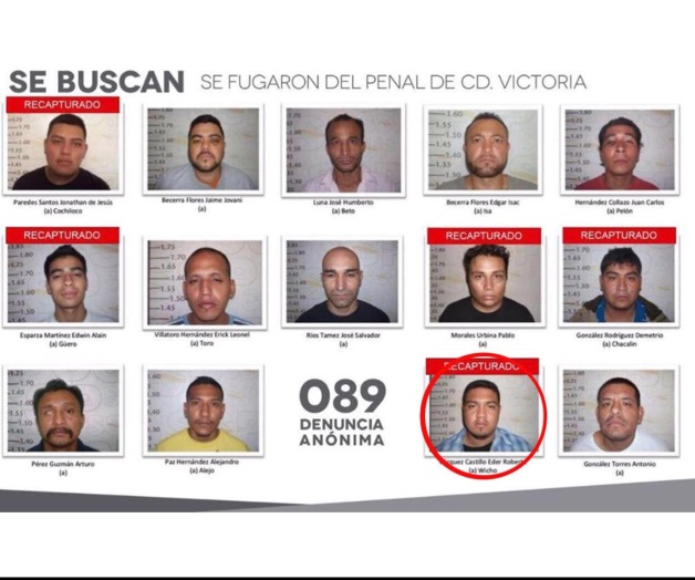 Capturan a otro fugado del CEDES de Ciudad Victoria; faltan 9 de los 29 Capturan a otro fugado del CEDES de Ciudad Victoria; faltan 9 de los 29