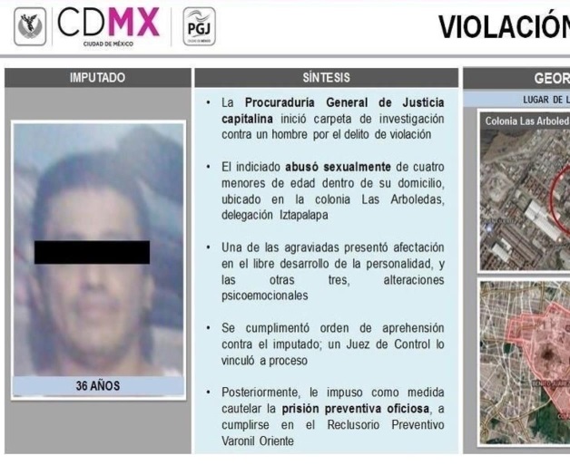 Abusa padrastro de su hijastra en Iztapalapa Abusa padrastro de su hijastra en Iztapalapa