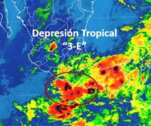 Depresión tropical 3-E tocaría tierra esta tarde en Oaxaca