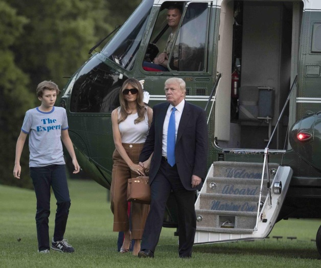Melania y Barron en la Casa Blanca Melania y Barron en la Casa Blanca