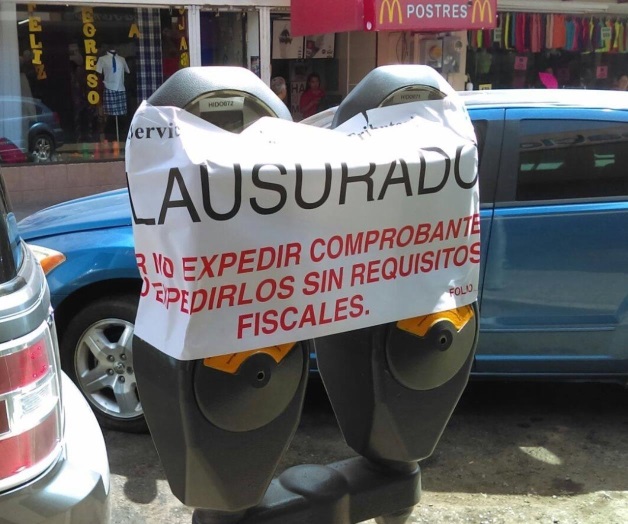 SAT clausura y multa por 77 mil pesos a parquímetros en Victoria SAT clausura y multa por 77 mil pesos a parquímetros en Victoria