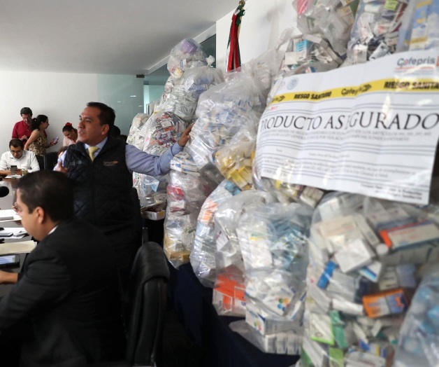Aseguran 205 mil 542 piezas de medicamentos irregulares Aseguran 205 mil 542 piezas de medicamentos irregulares