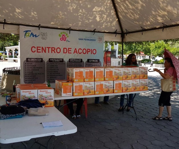 Envían ayuda a familias afectadas por tormenta Envían ayuda a familias afectadas por tormenta