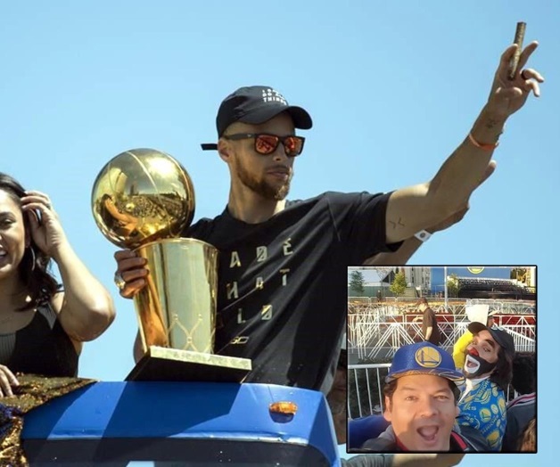 Festejan Warriors con su afición; se cuela Cepillín Festejan Warriors con su afición; se cuela Cepillín