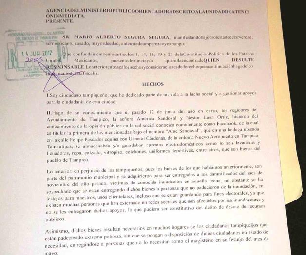 Denuncian Ayuntamiento por el desvío de recursos Denuncian Ayuntamiento por el desvío de recursos