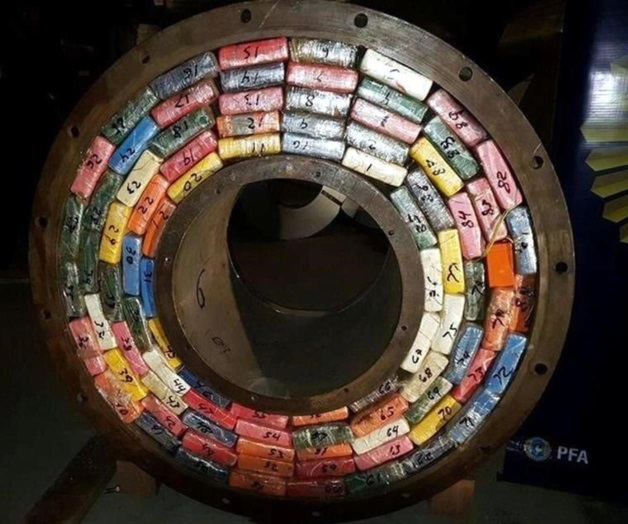 Decomisa Argentina dos toneladas de cocaína a mexicanos Decomisa Argentina dos toneladas de cocaína a mexicanos