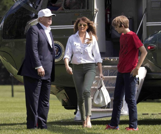 La familia Trump pasa su primer fin de semana en Camp David