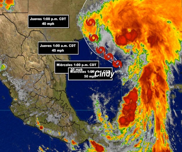 Se forma tormenta tropical Cindy en el Golfo de México Se forma tormenta tropical Cindy en el Golfo de México