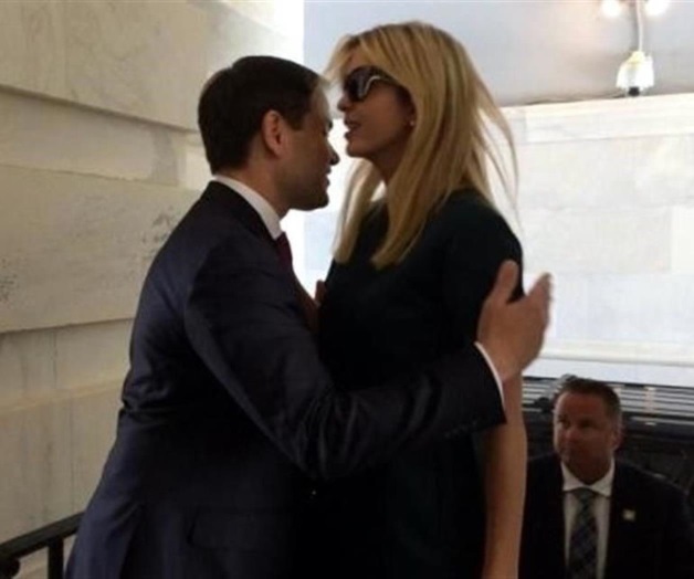 Se burlan de abrazo de Rubio e Ivanka en Twitter Se burlan de abrazo de Rubio e Ivanka en Twitter