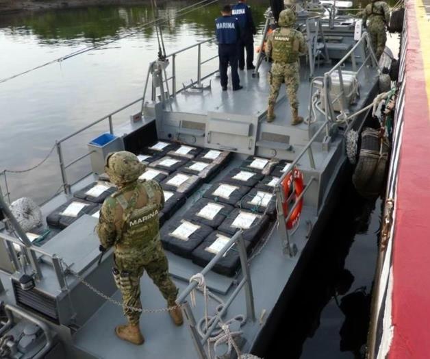 Incauta Marina 588 kilos de cocaína en Chiapas