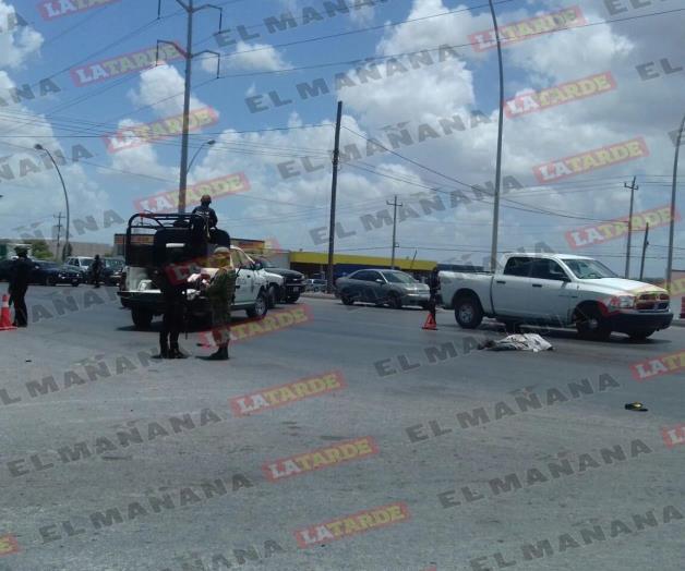 Cae abatido en Libramiento a Monterrey Cae abatido en Libramiento a Monterrey