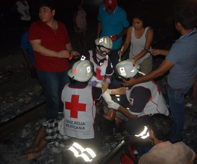 Amputa mano el tren a tampiqueño, se quedó dormido en las vías