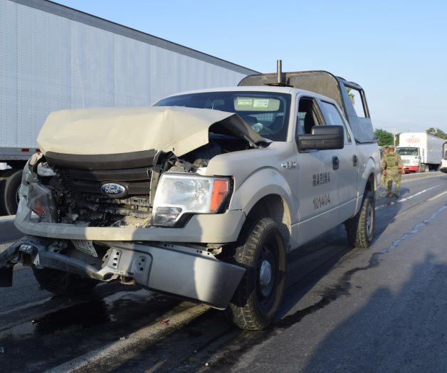 Tres lesionados tras aparatosa carambola. Uno tras otro se impactan los vehículos