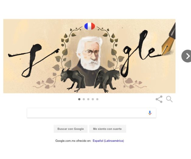 Recuerda Google a Victor Hugo Recuerda Google a Victor Hugo