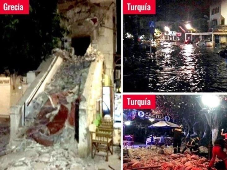 Deja 2 muertos sismo en costas griegas; se registra leve tsunami en Turquía Deja 2 muertos sismo en costas griegas; se registra leve tsunami en Turquía