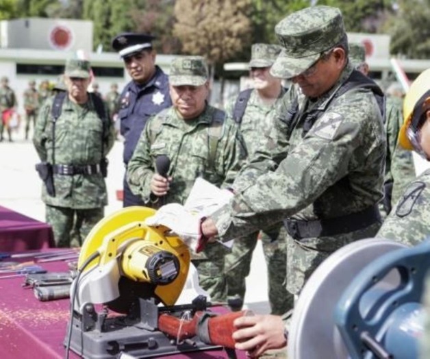 Oaxaca: Destruye Sedena más de mil armas decomisadas Oaxaca: Destruye Sedena más de mil armas decomisadas