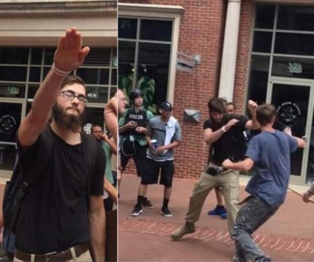 Golpean a turista estadounidense por hacer saludo nazi en Alemania Golpean a turista estadounidense por hacer saludo nazi en Alemania