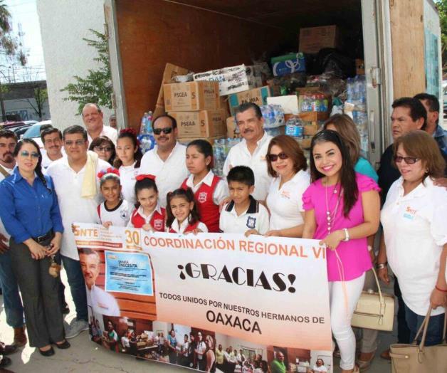 Enseñan maestros valor de solidaridad Enseñan maestros valor de solidaridad