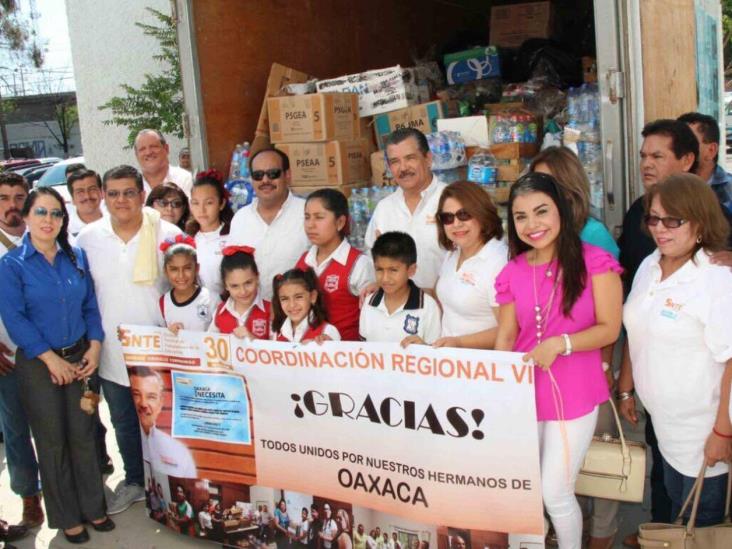 Enseñan maestros valor de solidaridad Enseñan maestros valor de solidaridad