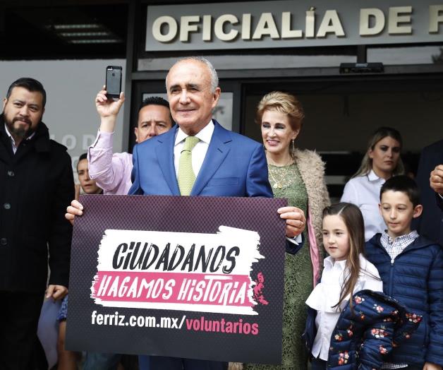 Registra Ferriz su aspiración por candidatura independiente