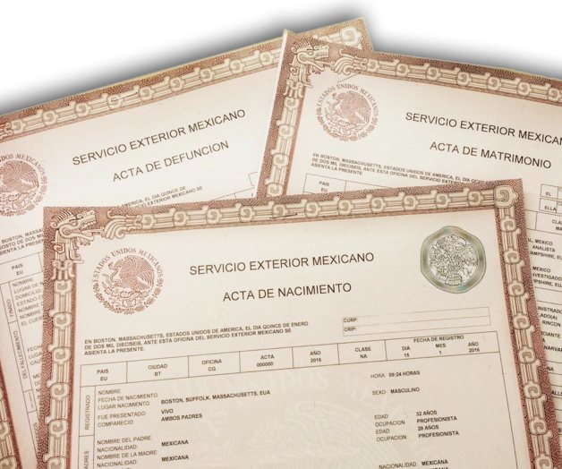 Emiten gratis actas de doble nacionalidad