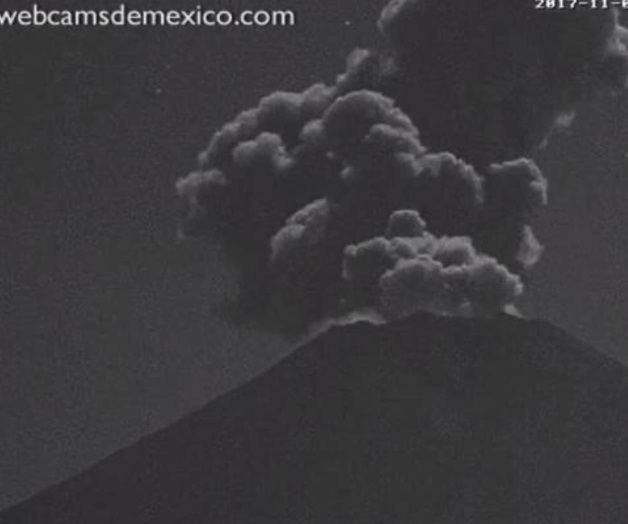 Emite el Popo exhalación de mil 800 metros