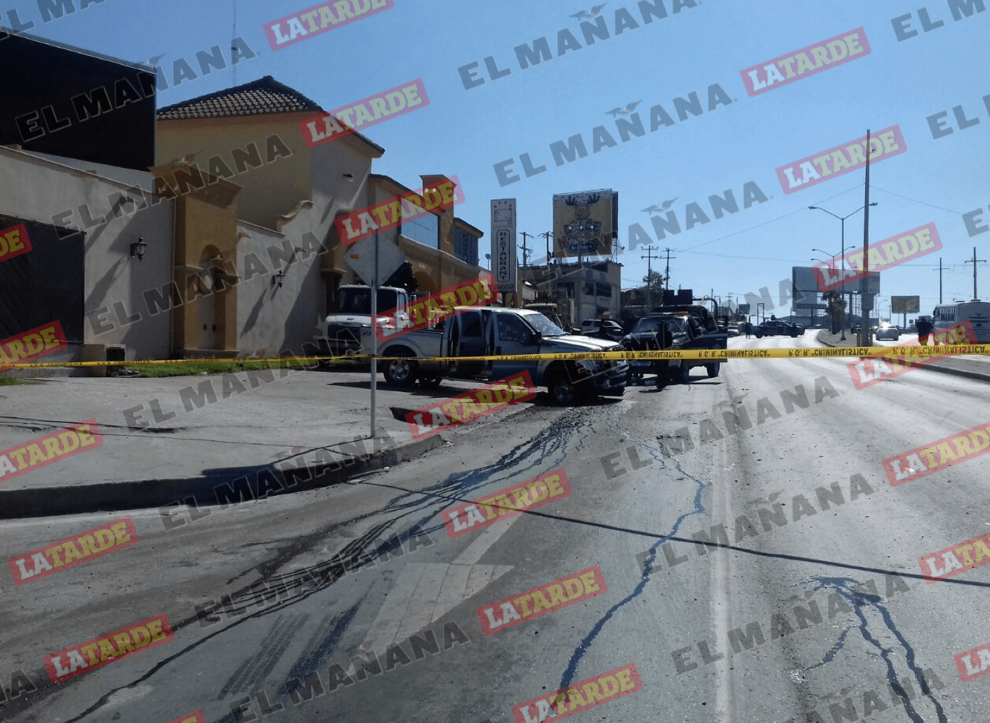 Termina persecución con tres abatidos, en carretera a San Fernando, colonia Escondida.