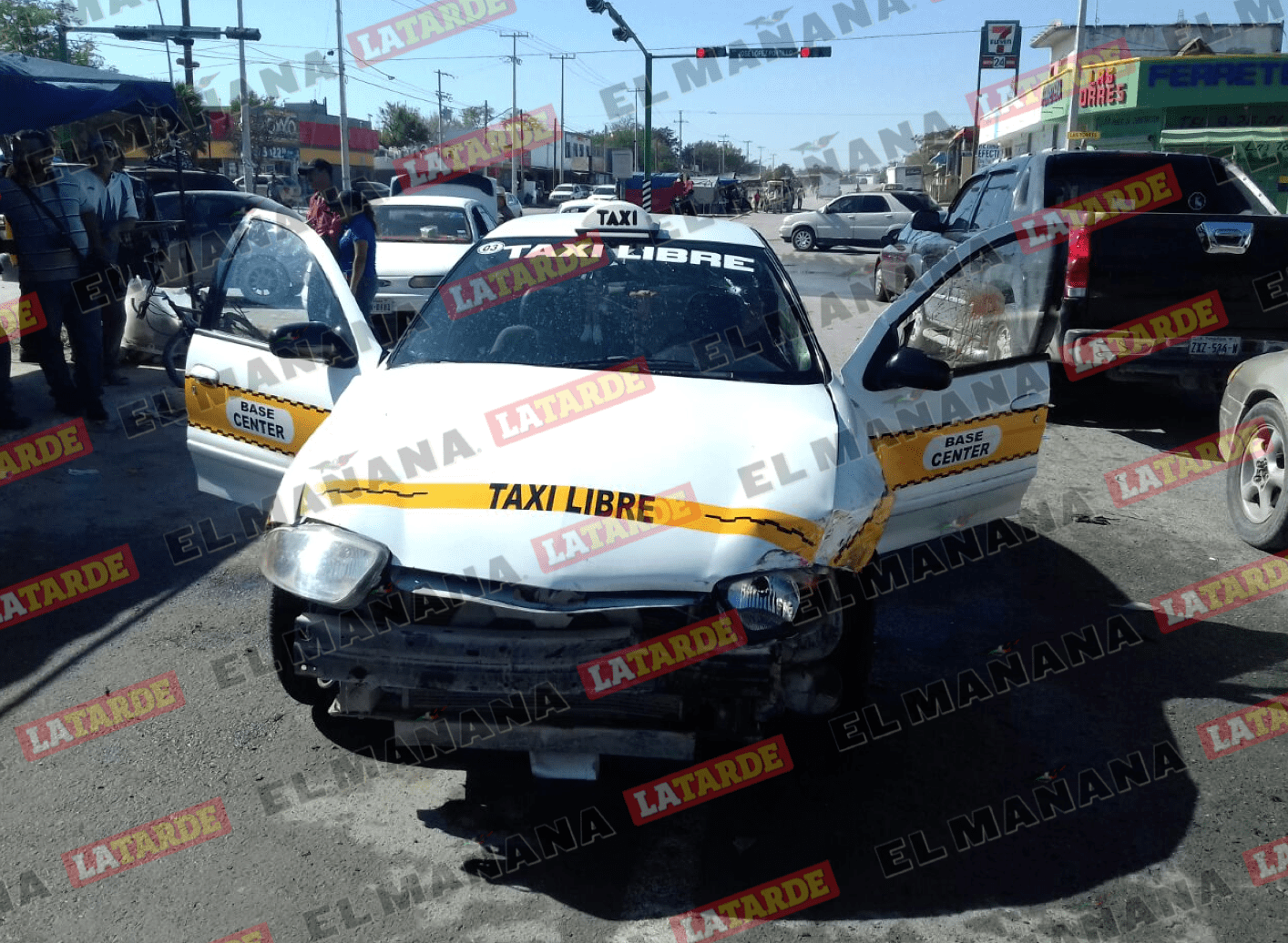En el fuego cruzado, un taxista recibió un impacto de bala en la cabeza