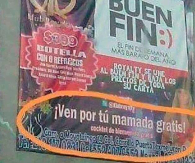 Table Dance ofrece “mamad... gratis”, por buen fin Table Dance ofrece “mamad... gratis”, por buen fin